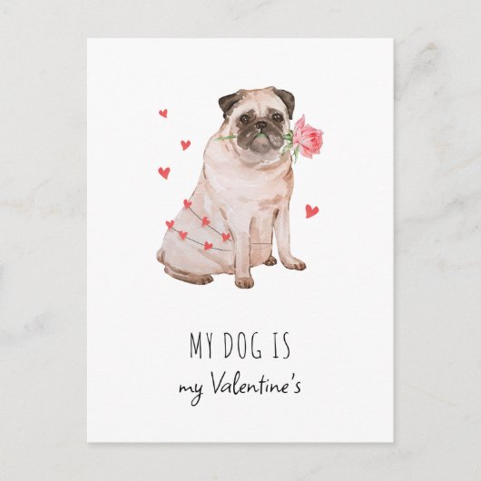Mijn hond Valentijnse Kaart (Voorkant)