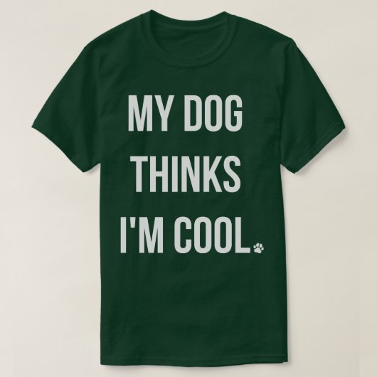 Mijn hond vindt het cool t-shirt (Design voorkant)
