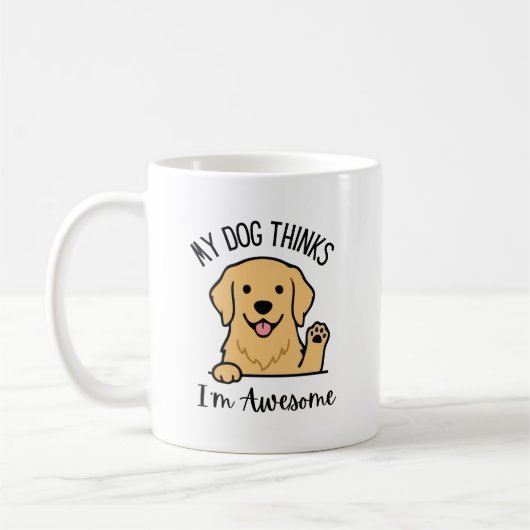 Mijn hond vindt me een geweldige mok (Links)