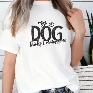 Mijn hond vindt me geweldig Tri-Blend shirt