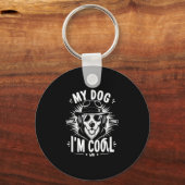 Mijn hond vindt mij cool    sleutelhanger (Voorkant)