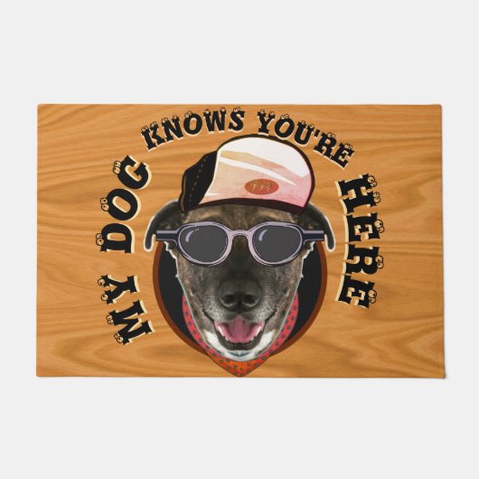Mijn hond weet dat je hier bent Doggie Door Deurmat (Voorkant)