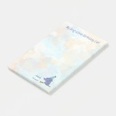 Mijn hond-weg verjaardagslijst aangepaste tekst post-it® notes (Schuin)