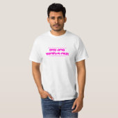 Mijn hond werkt uit roze t-shirt (Voorkant volledig)