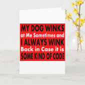 Mijn hond wint me soms aan kaart (Gele Bloem)