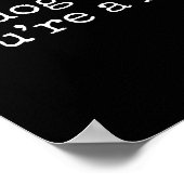 Mijn hond zei dat je een Schattigee SS Schattige S Poster (Hoek)