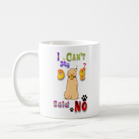 Mijn hond zei nee. koffiemok (Links)