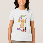 Mijn hond zei nee. Tri-Blend shirt (Voorkant)