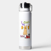 Mijn hond zei nee. waterfles (Achterkant)