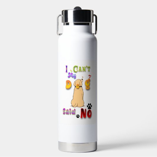 Mijn hond zei nee. waterfles (Voorkant)