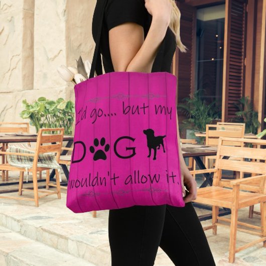 Mijn hond zou hem geen Canvas tas toestaan - Magen