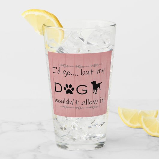 Mijn hond zou het geen glazen beker toestaan (Voorkant ijs)