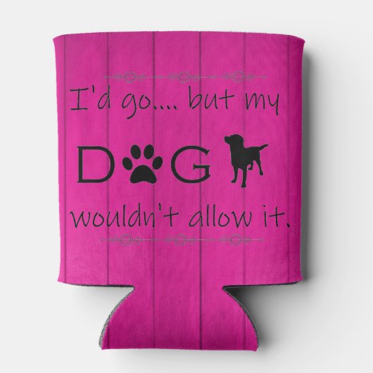 Mijn hond zou het geen koeler toestaan - Magenta (Achterkant)