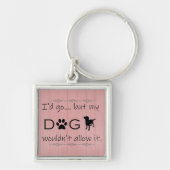 Mijn hond zou het geen metalen Sleutelhanger toest (Voorkant)