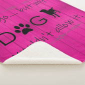 Mijn hond zou het geen Sherpa Blanket toestaan - M Sherpa Deken (3/4)