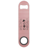 Mijn hond zou het geen stalen flesopening toestaan speed flessenopener (Achterkant)