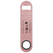 Mijn hond zou het geen stalen flesopening toestaan speed flessenopener (Voorkant)