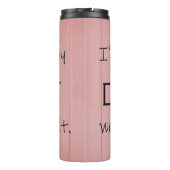 Mijn hond zou het geen thermische trommel toestaan thermosbeker (Achterkant)