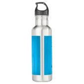 Mijn hond zou het geen waterflesje toestaan - blau waterfles (Achterkant)