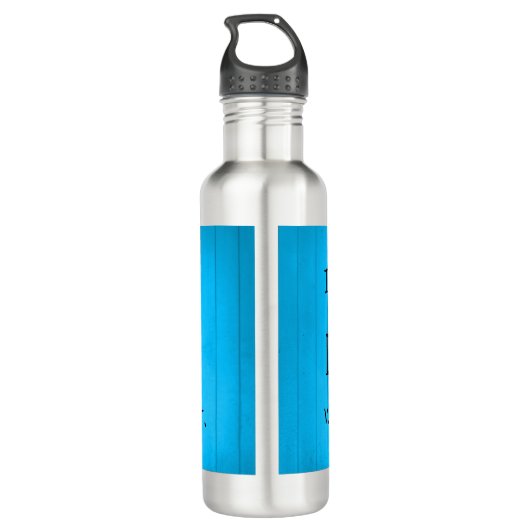 Mijn hond zou het geen waterflesje toestaan - blau waterfles (Achterkant)