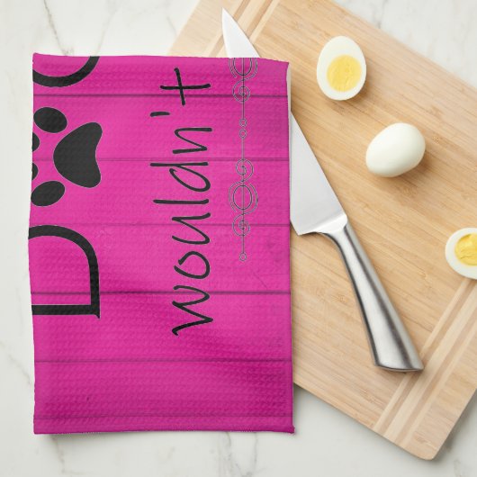 Mijn hond zou het keukenhanddoek niet toestaan - m (Quarter Fold)