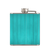 Mijn hond zou het niet laten flesje - Blauwgroen Heupfles (Achterkant)