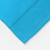 Mijn hond zou het niet toestaan, blauw. fleece deken (Hoek)