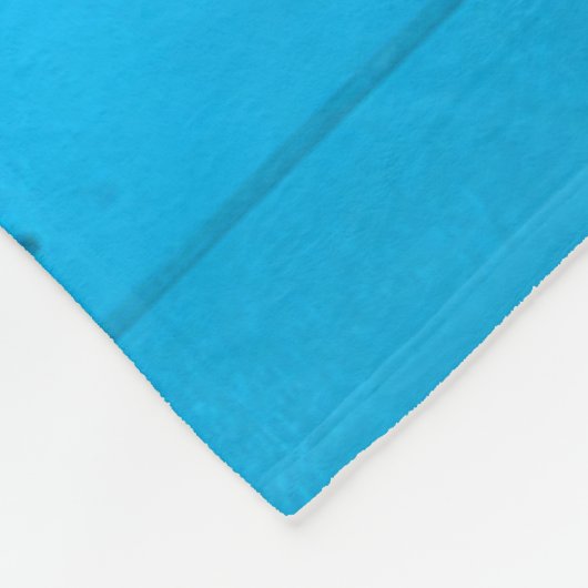 Mijn hond zou het niet toestaan, blauw. fleece deken (Hoek)