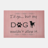 Mijn hond zou het niet toestaan. deurmat (Voorkant)