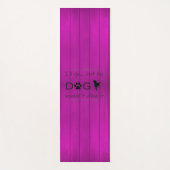 Mijn hond zou het niet toestaan Yoga Mat - Paars (Voorkant)