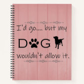 Mijn hond zou het Notitieboek niet toestaan (Voorkant)