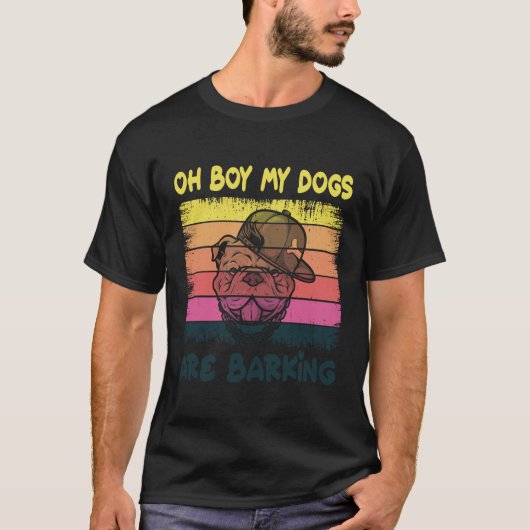 Mijn honden blaffen Sarcastische Quotes.. T-shirt (Voorkant)