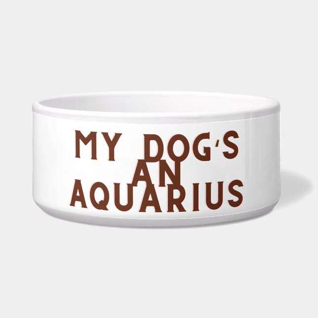 Mijn honden en Aquarius Voerbakje (Voorkant)