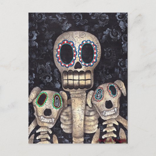 Mijn honden en ik briefkaart (Voorkant)