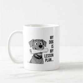 Mijn honden lesplan T-shirt ontwerp Koffiemok