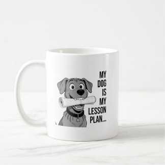 Mijn honden lesplan T-shirt ontwerp Koffiemok