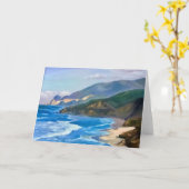 Mijn honden lopen op Devil's Slide wenskaart Kaart (Gele Bloem)