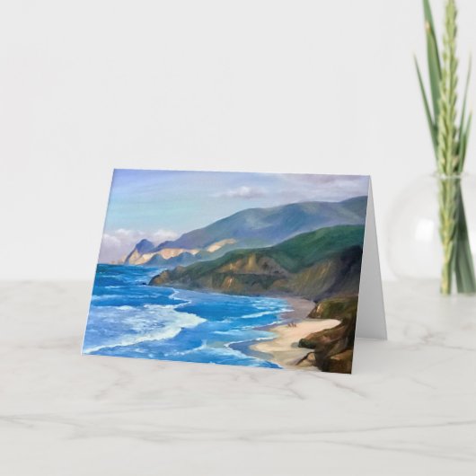 Mijn honden lopen op Devil's Slide wenskaart Kaart (Voorkant)