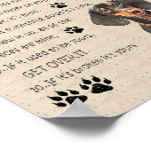 Mijn honden regels poster (Hoek)