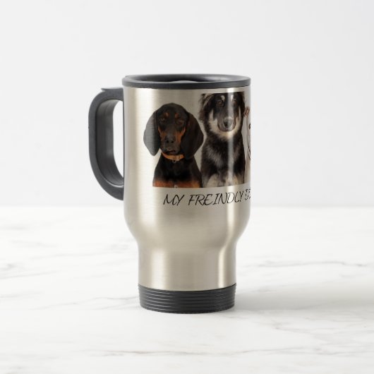 Mijn honden reisbeker (Voorkant links)