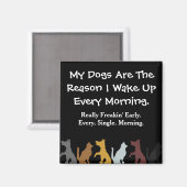 Mijn honden wringen me op magneet (Voorkant / Achterkant)