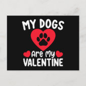 Mijn honden zijn mijn valentijnsdag grappige huisd briefkaart (Voorkant)