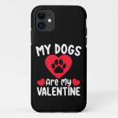 Mijn honden zijn mijn valentijnsdag grappige huisd Case-Mate iPhone case (Achterkant)