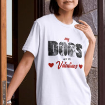 Mijn honden zijn mijn Valentijnse custom zwart wit