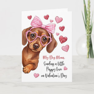 Mijn Hondenmoeder Valentijn Puppy Liefde Cute Hond Kaart
