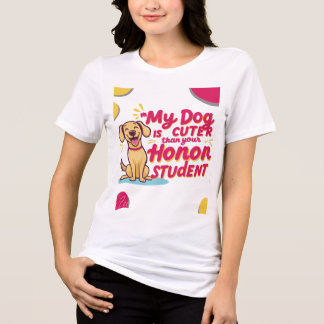 Mijn hondje is schattiger dan je shirten van eervo Tri-Blend shirt