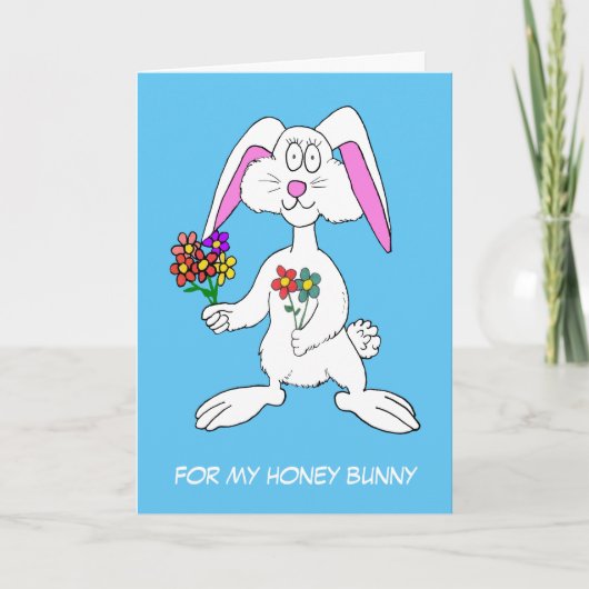 Mijn honingbunny, ik hou van je Kaart (Voorkant)