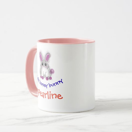 Mijn honingbunny mok (Voorkant links)