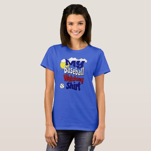 Mijn honkbal die Shirt kijkt (Voorkant volledig)