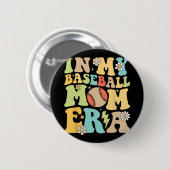 Mijn honkbal mam era grappig honkbal mama moeders  ronde button 5,7 cm (Voorkant /achterkant)